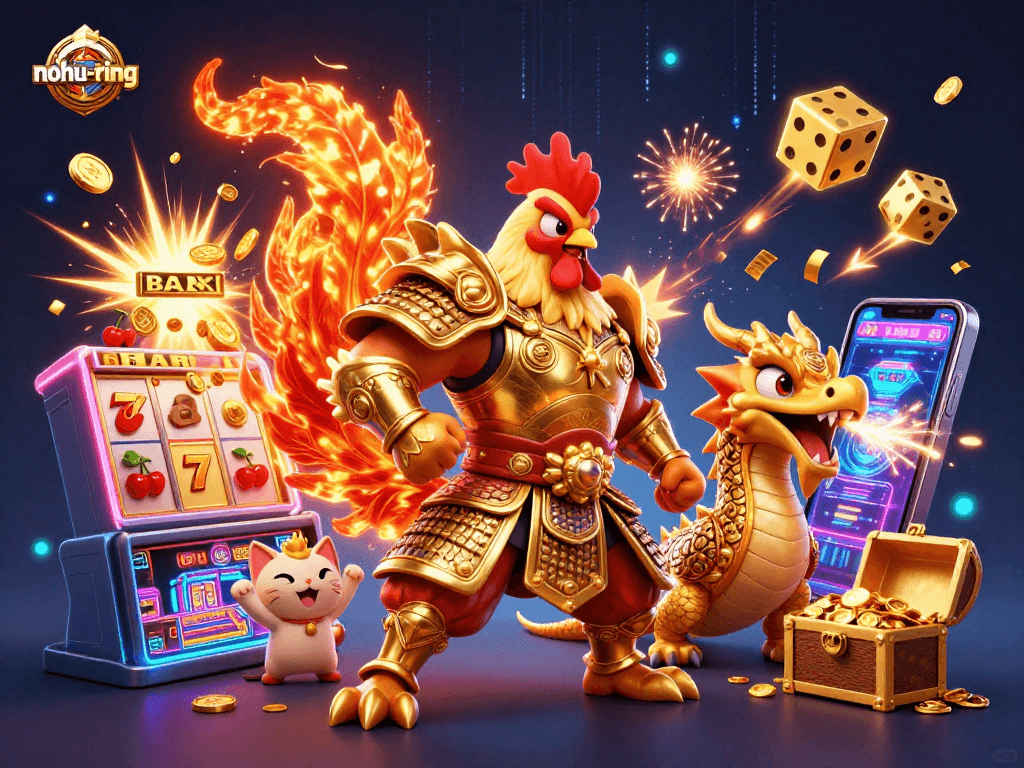 Spin the reels in nohu-ring with powerful casino creatures and jackpot thrills!