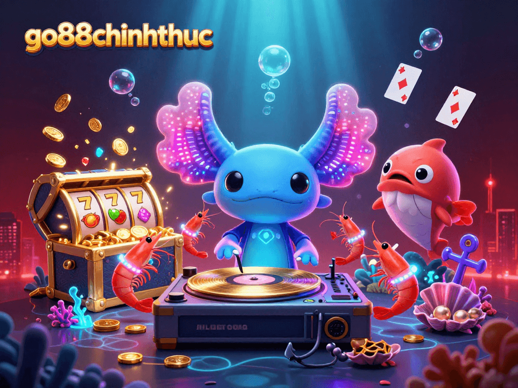 Spin thrilling games like slots with go88chinhthuc at this vibrant underwater casino party.