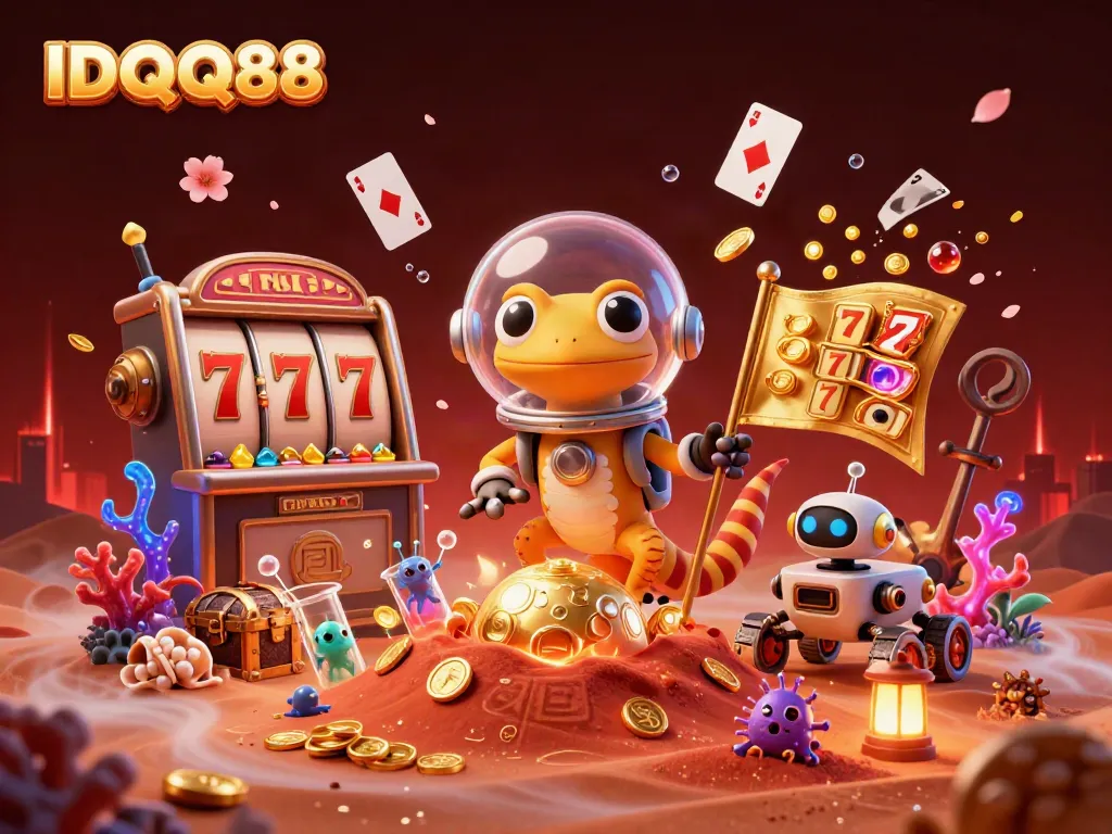 IDQQ88 brings players to a vibrant Martian casino filled with treasures and engaging games.