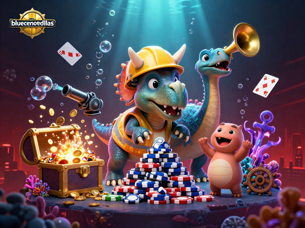 Menangkan slot gacor di bluecenotedallas dengan semangat para dinosaurus membangun tumpukan chip poker dari emas.