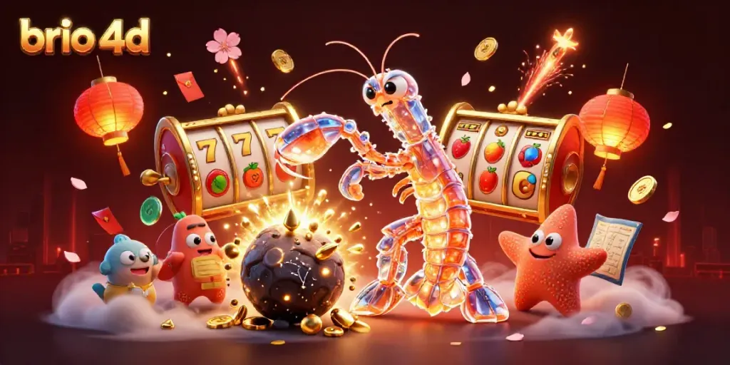 Engage with thrilling gameplay in brio 4d as the galactic samurai battles for gems and coins in an explosive scene.
