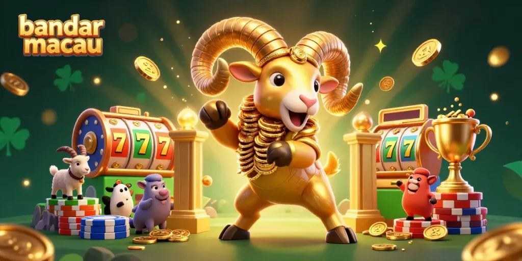 Menghadapi peluang di bandar macau dengan slot reel berkilau dan ram emas yang kuat berlari ke depan.