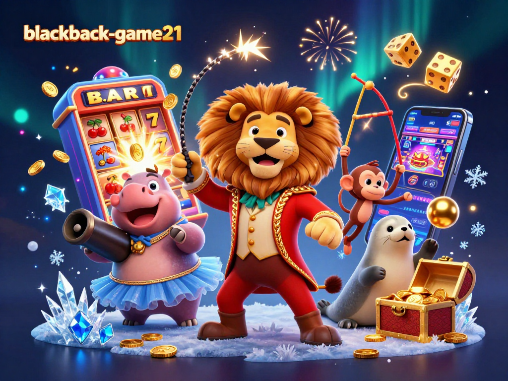 Engage in thrilling gameplay at blackjack-game21 with dynamic characters and vibrant casino elements.