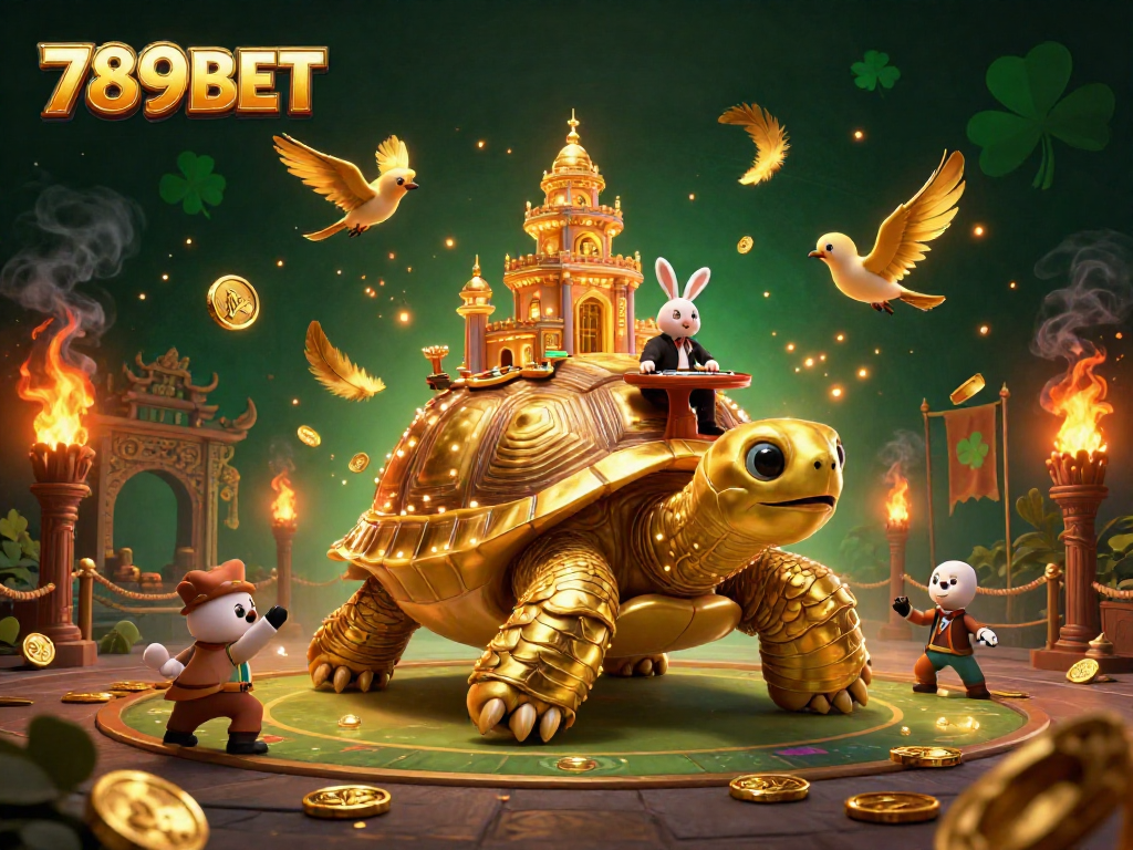 Experience thrilling gaming at 789BET with a captivating 3D illustration of innovative casino fun.