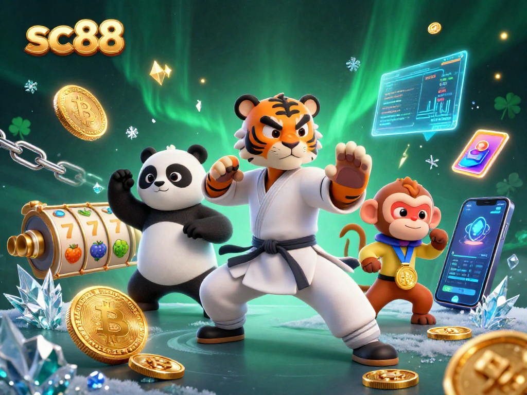 Play the exciting sc88 slots with whimsical characters in a fun 3D casino setting.