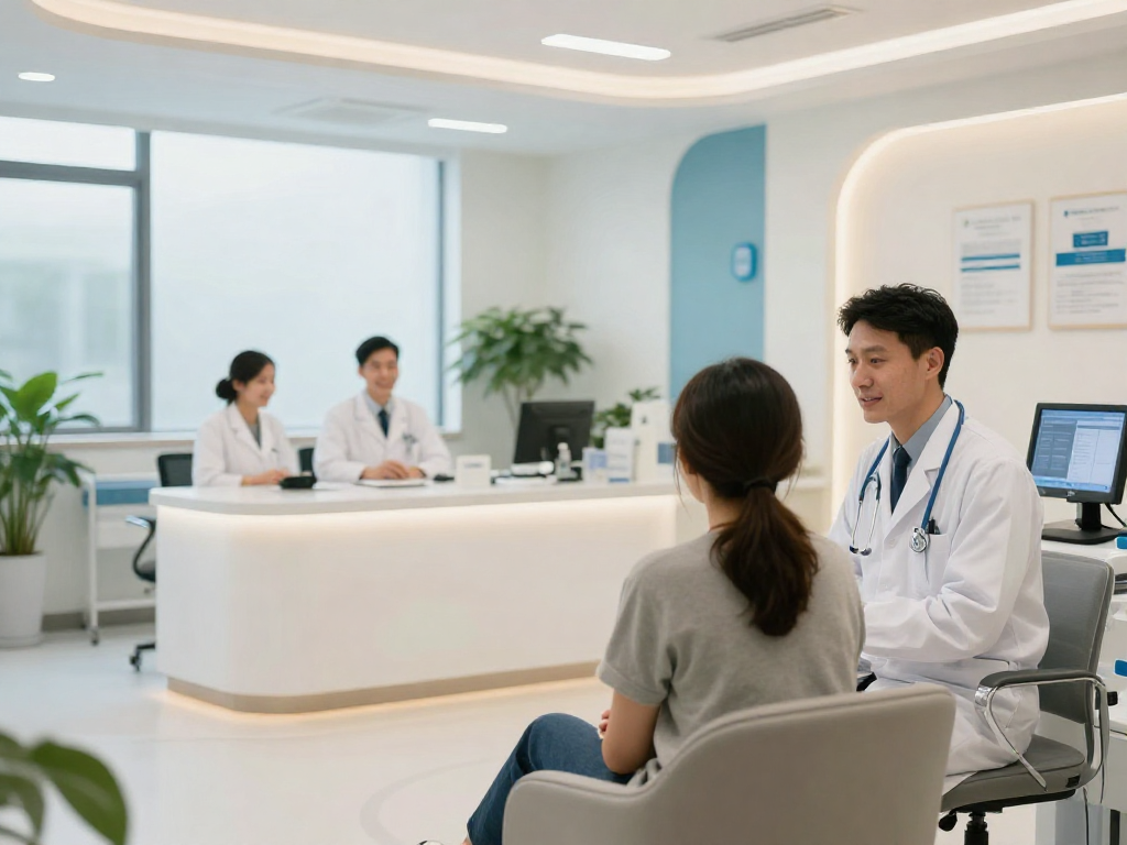 Patient consultation scene showcasing compassionate psychiatric assessment near me in a modern health clinic.