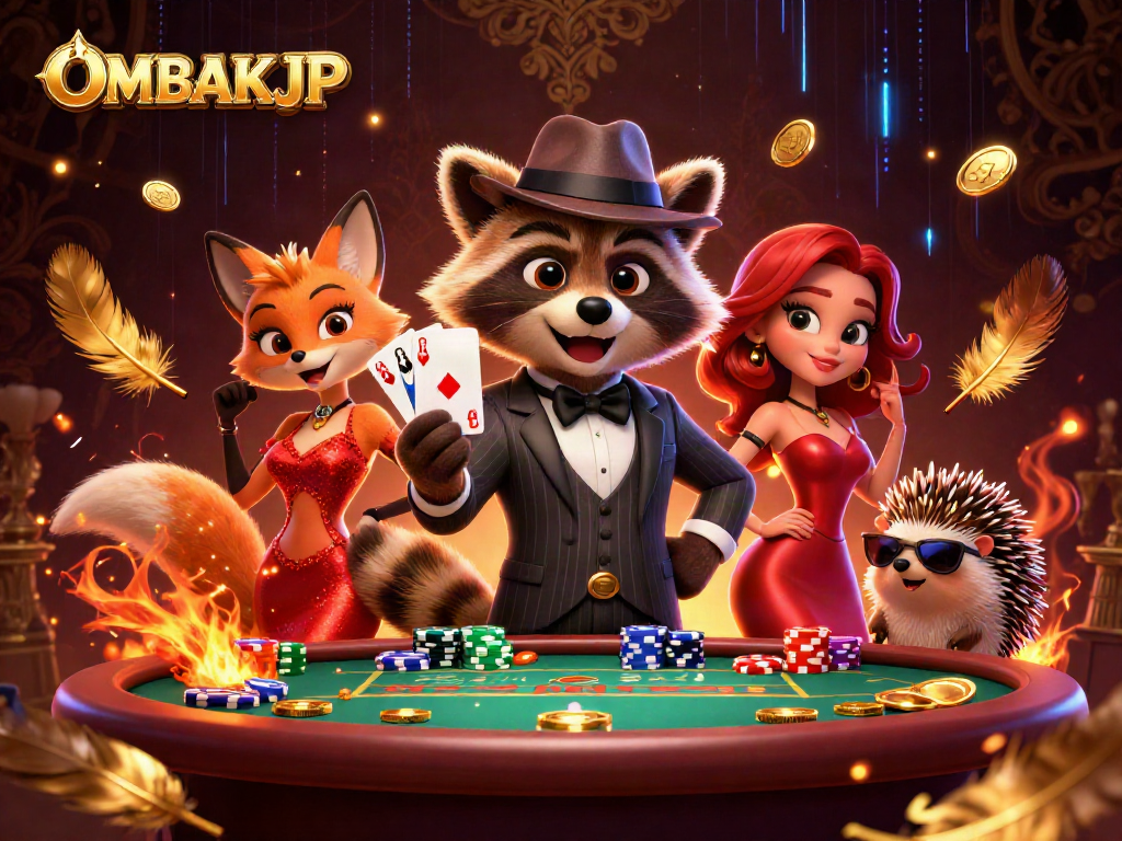 Engage with OMBAKJP by experiencing a vibrant casino scene full of excitement and winning potential.