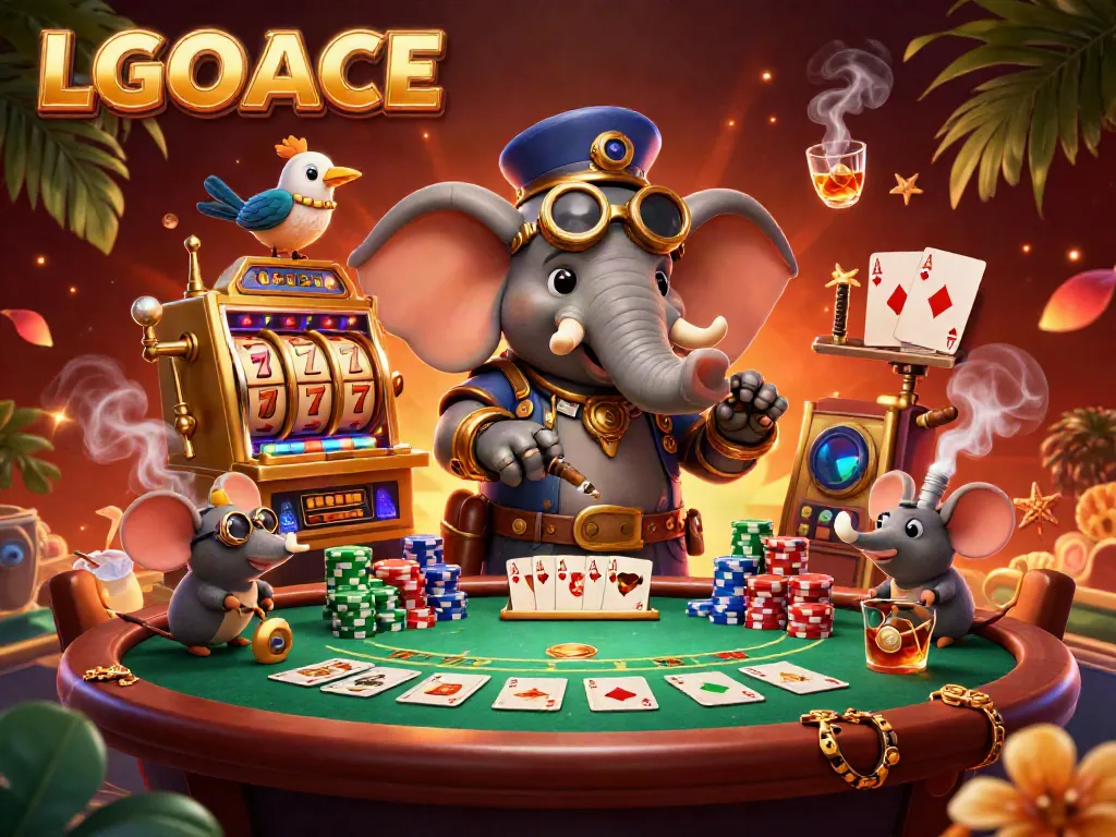 Spin and win with LGOACE's vibrant slot machine and exciting gaming atmosphere.