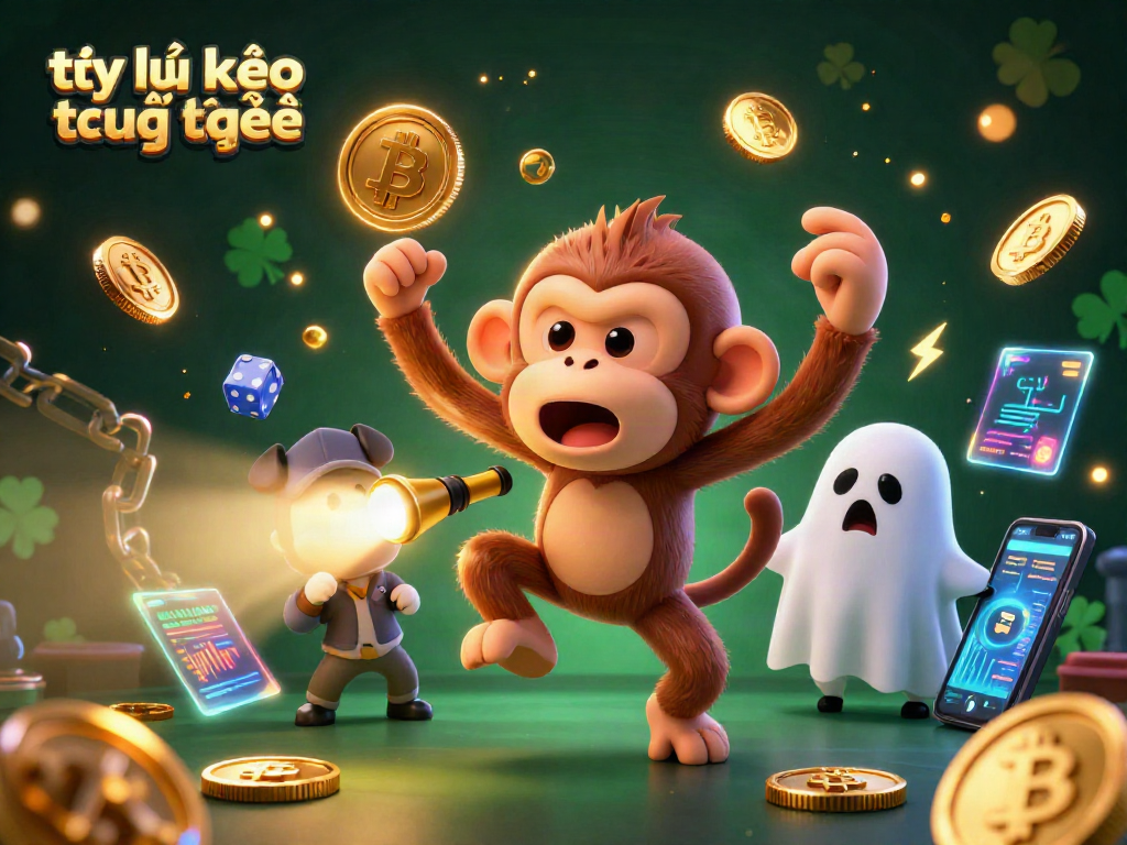 Engage with tỷ lệ kèo trực tuyến in a lively casino scene filled with vibrant crypto elements.