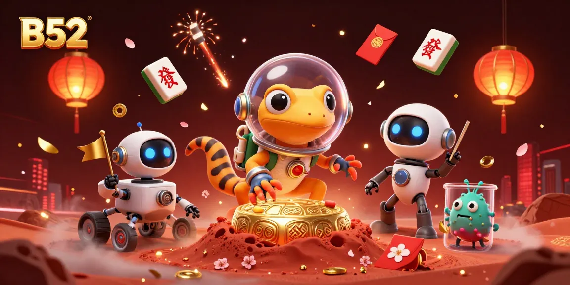Engage with B52 through a whimsical 3D casino adventure in an alien environment.