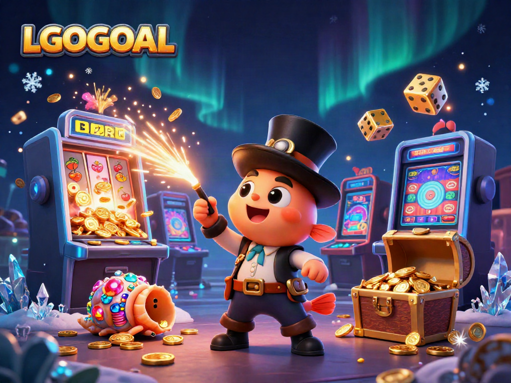 Engage with LGOGOAL’s thrilling casino world featuring a deep-sea anglerfish and gaming elements.
