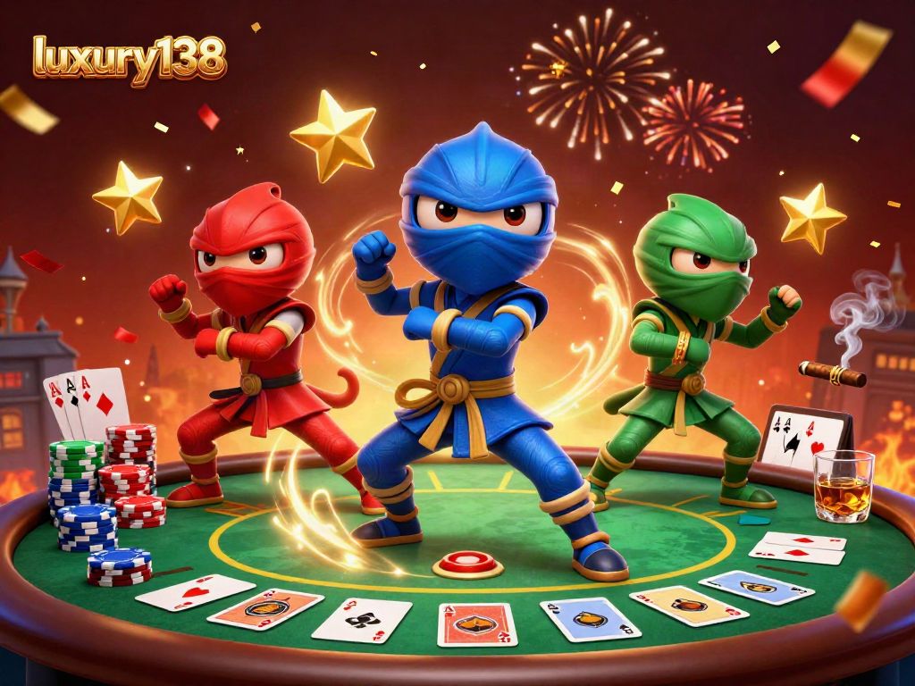 luxury138 menunjukkan tim ninja kadal melakukan gerakan seni bela diri di kasino fantastis