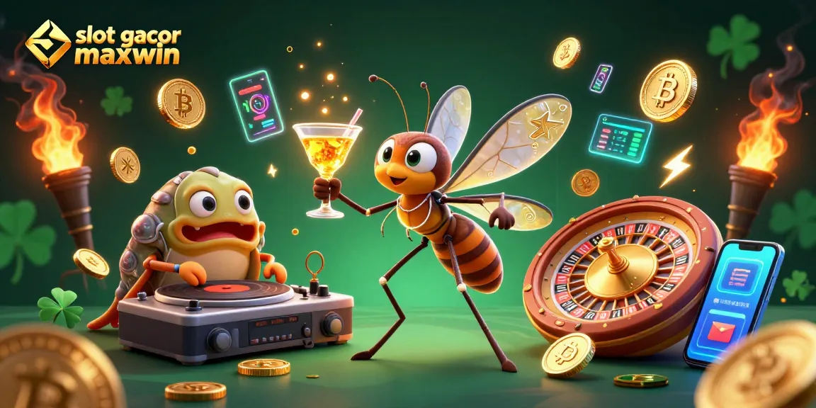 Experience the thrill of slot gacor maxwin with a vibrant gaming scene featuring unique 3D characters.