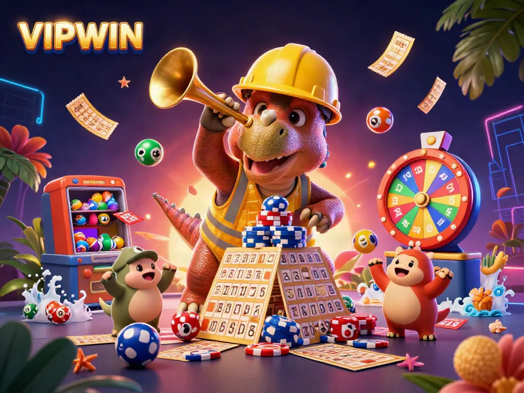 Engage with VIPWIN's exciting gaming world featuring vibrant characters and dynamic elements.