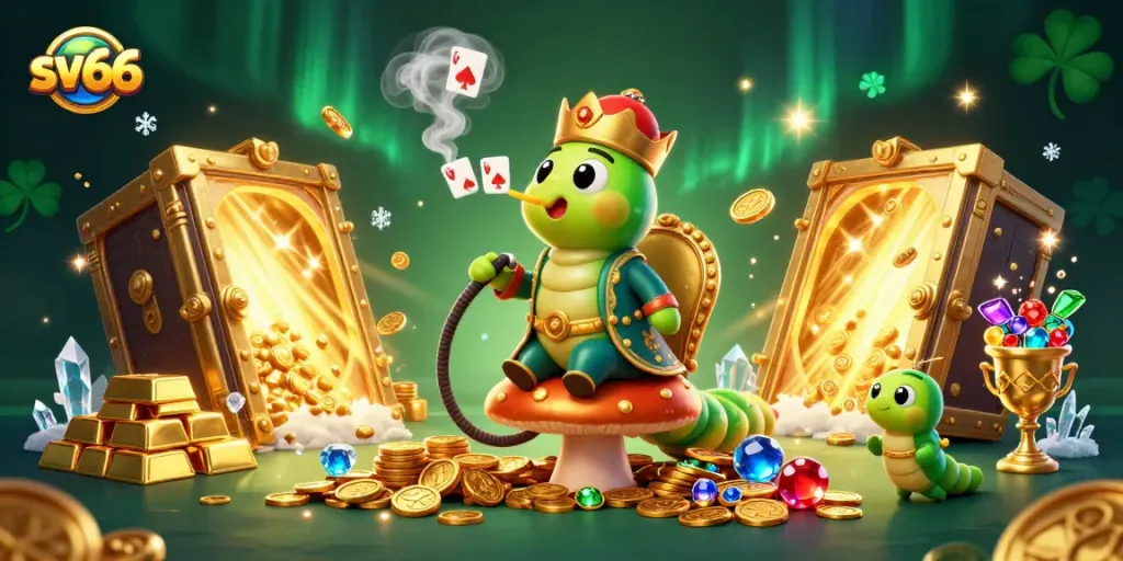 Engage in thrilling casino action at sv66 with exciting poker hands and lavish treasures all around.