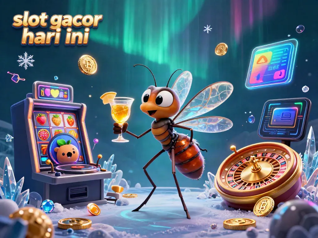 Winning big with slot gacor hari ini in an exciting casino atmosphere filled with vibrant elements.