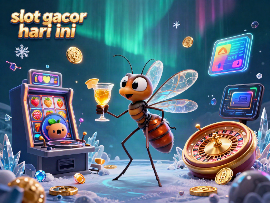 Winning big with slot gacor hari ini in an exciting casino atmosphere filled with vibrant elements.