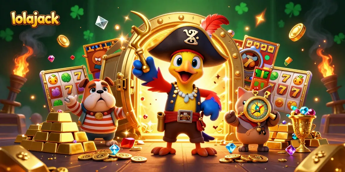 Engage in thrilling jackpot adventures with lolajack characters in an explosive casino scene