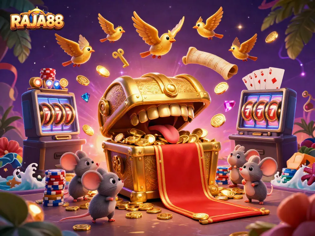 RAJA88 menarik pemain dengan cepat pada peti harta karun berkilauan dan mesin slot terkenal.