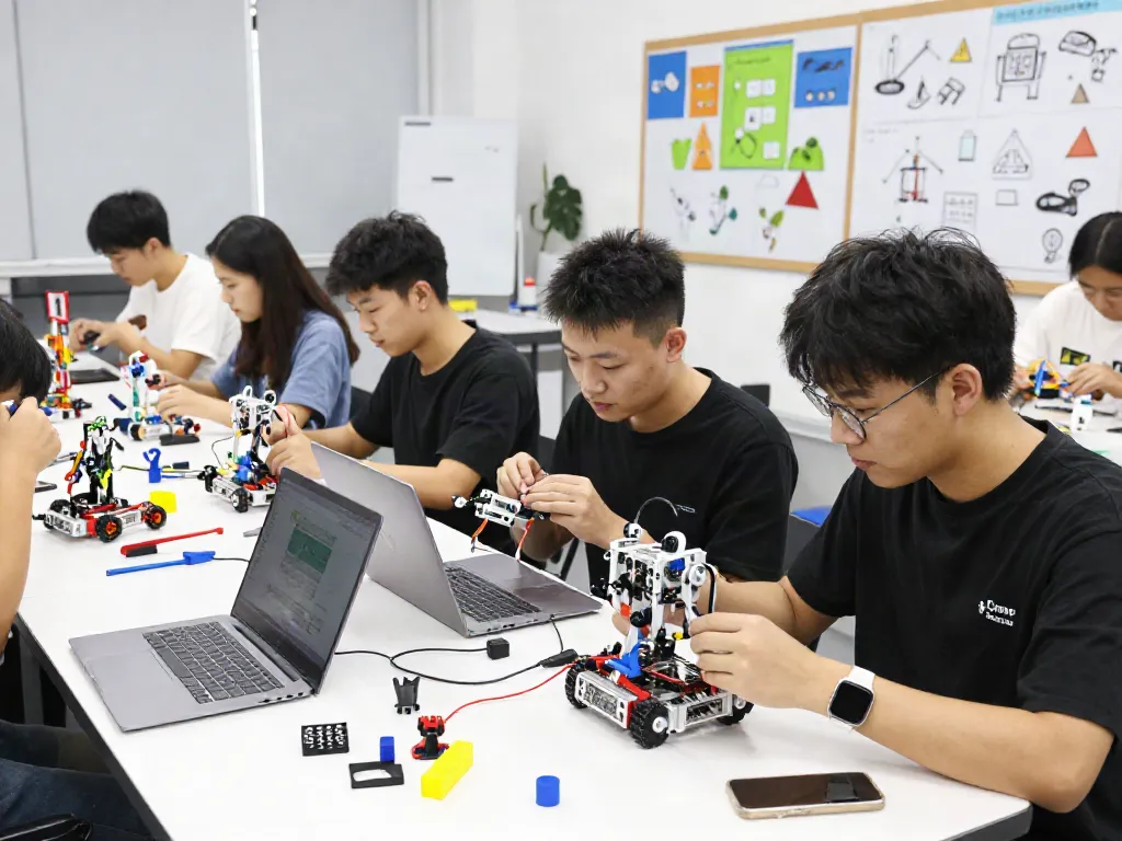 Workshop kreatif di MERAHTOTO dengan pemuda merakit robot dan belajar teknologi masa depan