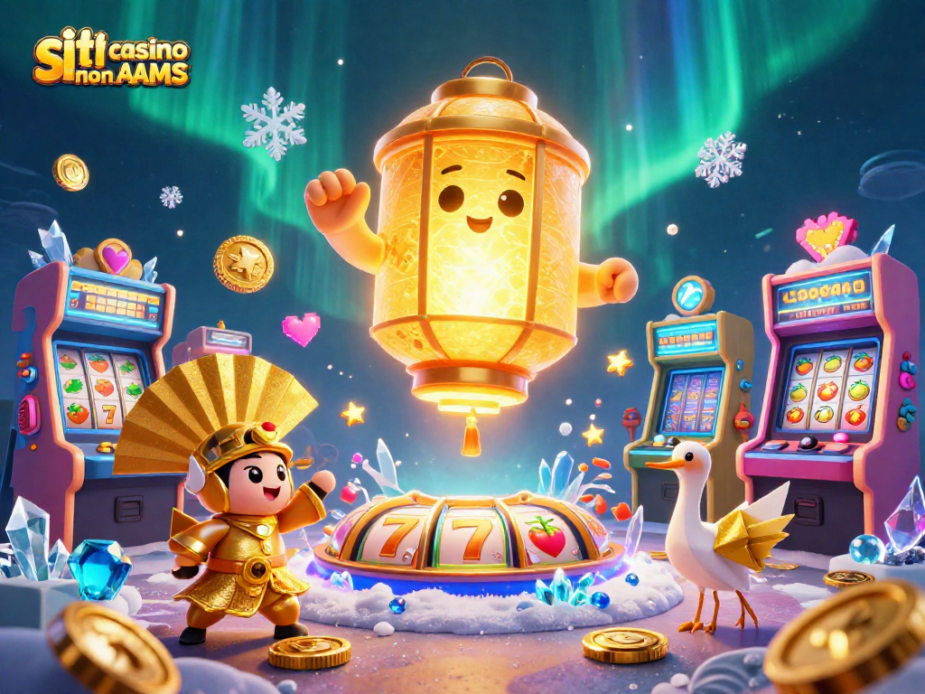 Scopri i fantastici siti casino non AAMS con avvincenti macchine slot e l'atmosfera di un casinò illuminato.