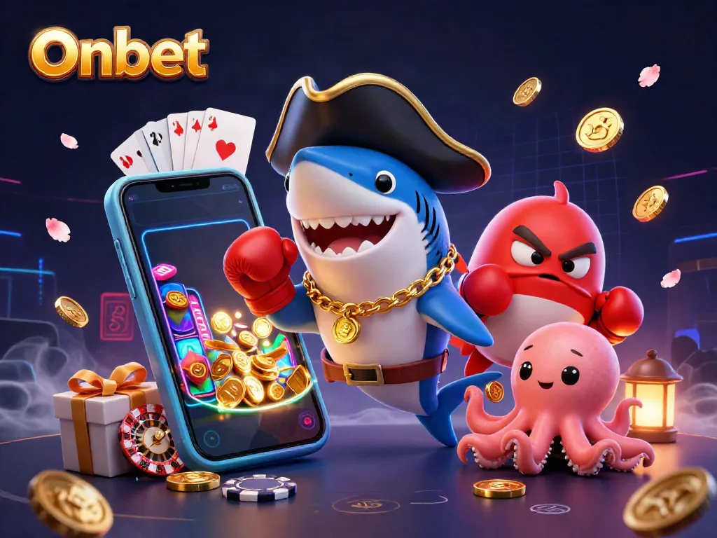 Experience Onbet's thrilling gaming adventure with dynamic characters and rich casino elements.