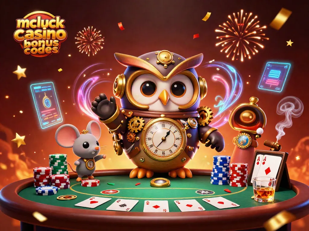 Engage with mcluck casino bonus codes through a vibrant steampunk casino scene.