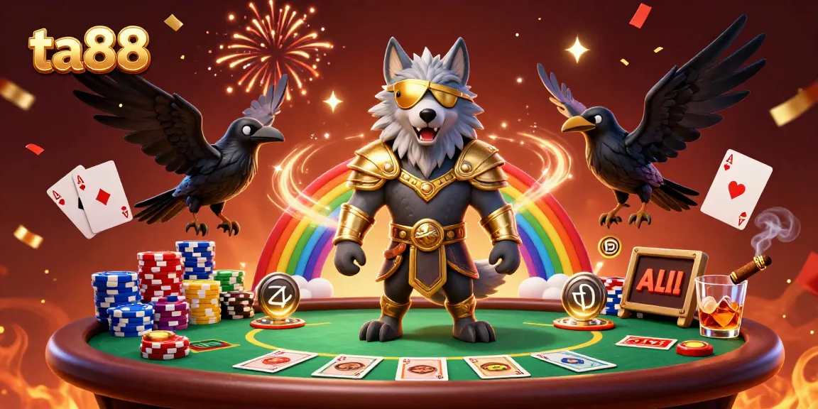 Unleash your fortune with ta88's vibrant gaming world, showcasing thrilling poker action and mythical Norse themes.