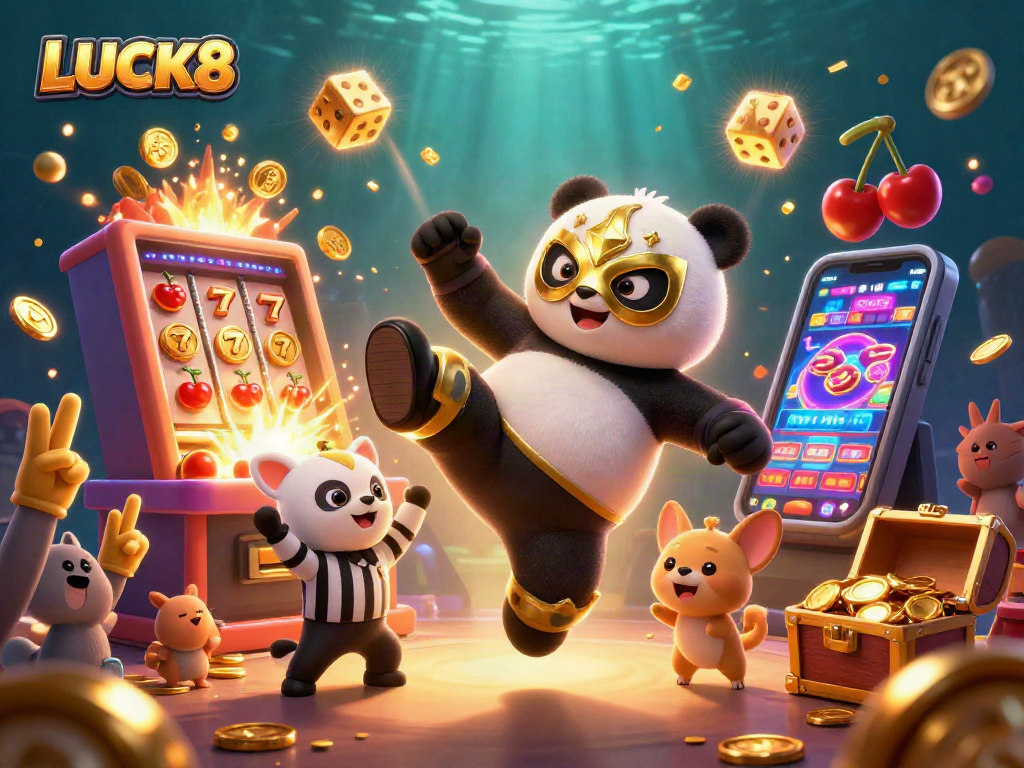 LUCK8 kích thích trận đấu giữa gấu trúc chuyên nghiệp và cảnh tượng sòng bạc khổng lồ.