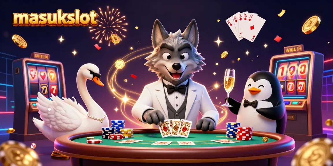Masukslot menghadirkan kemewahan permainan kasino dalam ilustrasi 3D yang menarik.